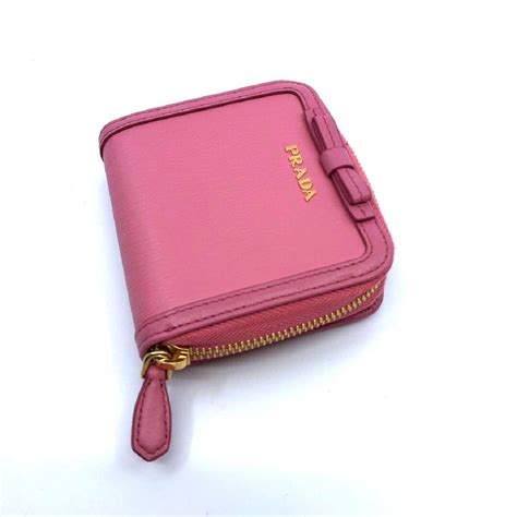 Prada Portafoglio Lampo Light Pink Vitello Move Zip 